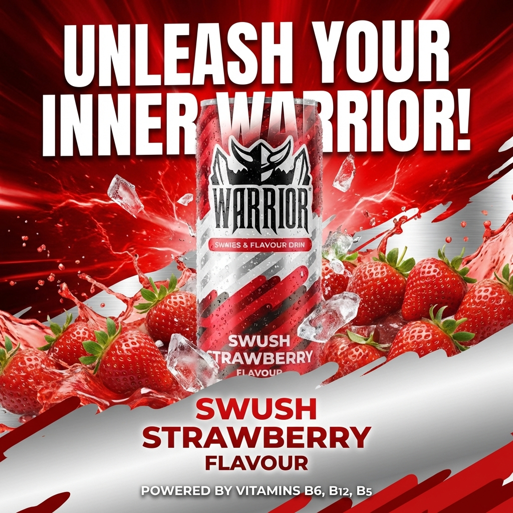 Warrior Swush Strawberry Energy Drink